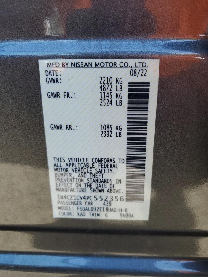2023 NISSAN LEAF SV PLUS VIN:1N4CZ1CV4PC552356