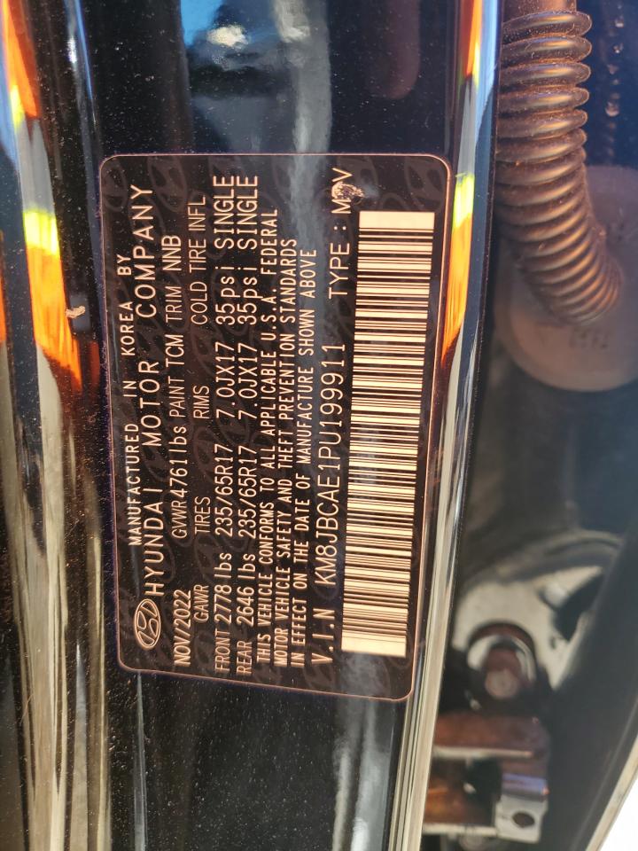 2023 HYUNDAI TUCSON SEL VIN:KM8JBCAE1PU199911