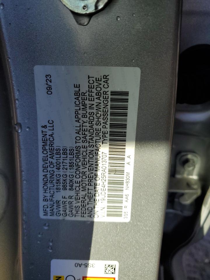 2024 ACURA INTEGRA VIN:19UDE4H25RA013707