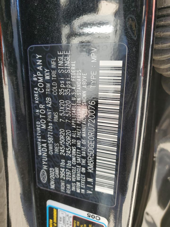 2024 HYUNDAI PALISADE LIMITED VIN:KM8R5DGE0RU720076