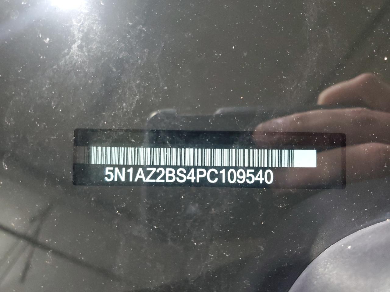 2023 NISSAN MURANO SV VIN:5N1AZ2BS4PC109540