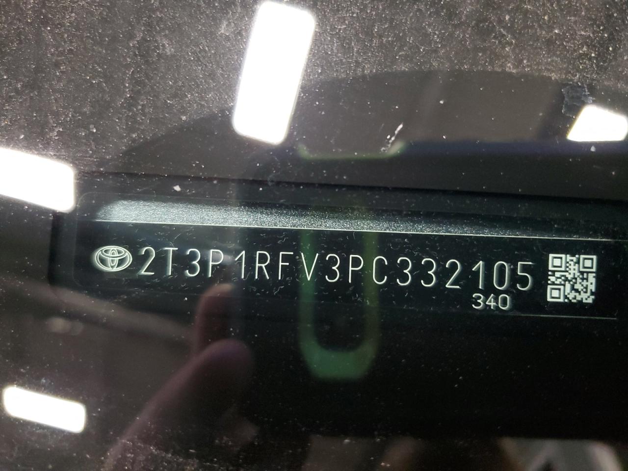 2023 TOYOTA RAV4 XLE VIN:2T3P1RFV3PC332105