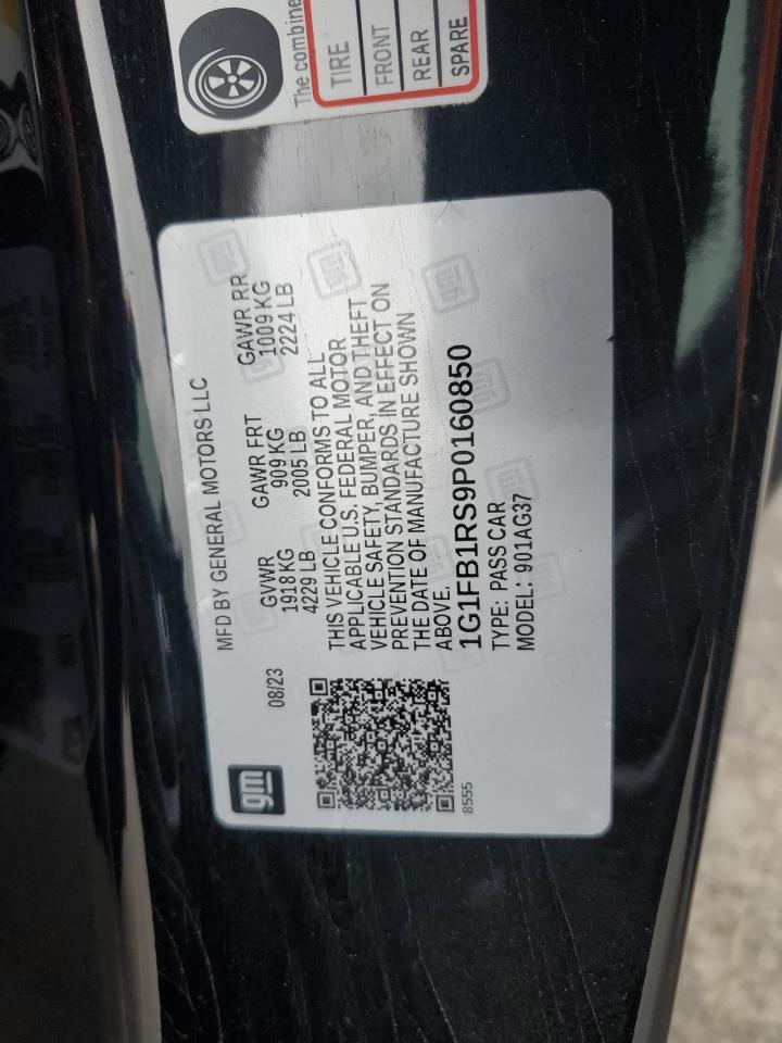 2023 CHEVROLET CAMARO LS VIN:1G1FB1RS9P0160850