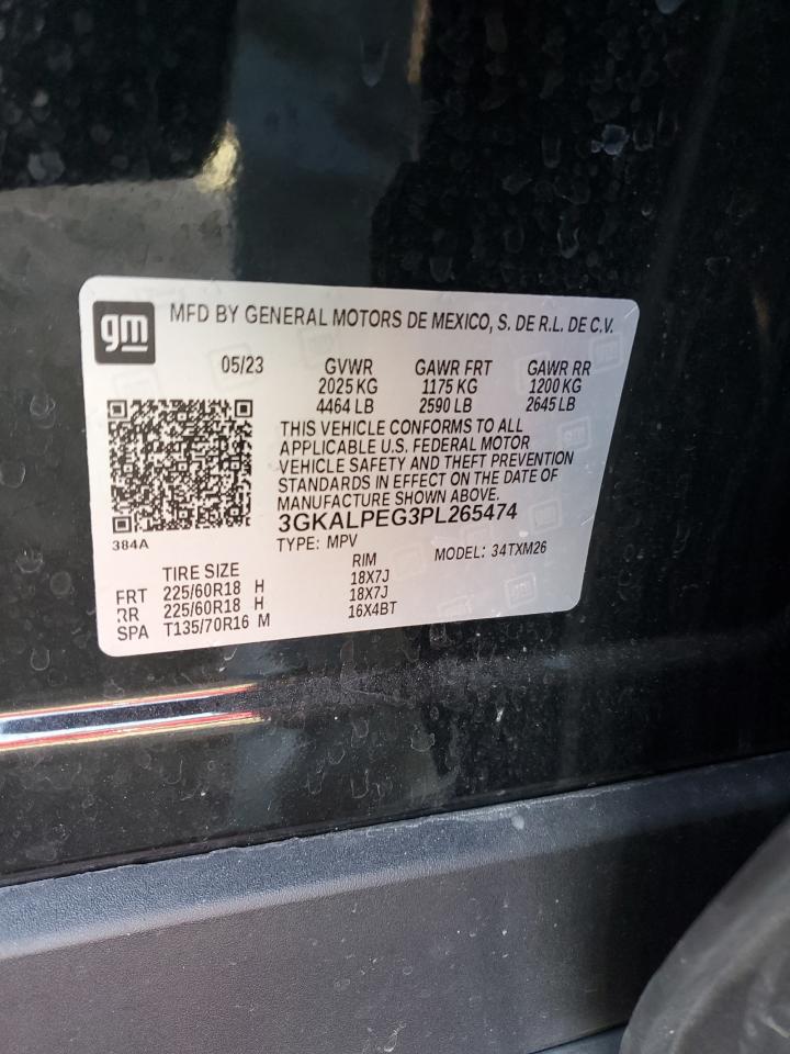 2023 GMC TERRAIN SLT VIN:3GKALPEG3PL265474