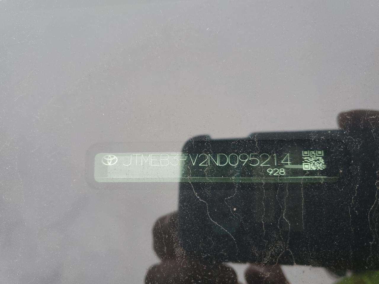 2022 TOYOTA RAV4 PRIME XSE VIN:JTMEB3FV2ND095214