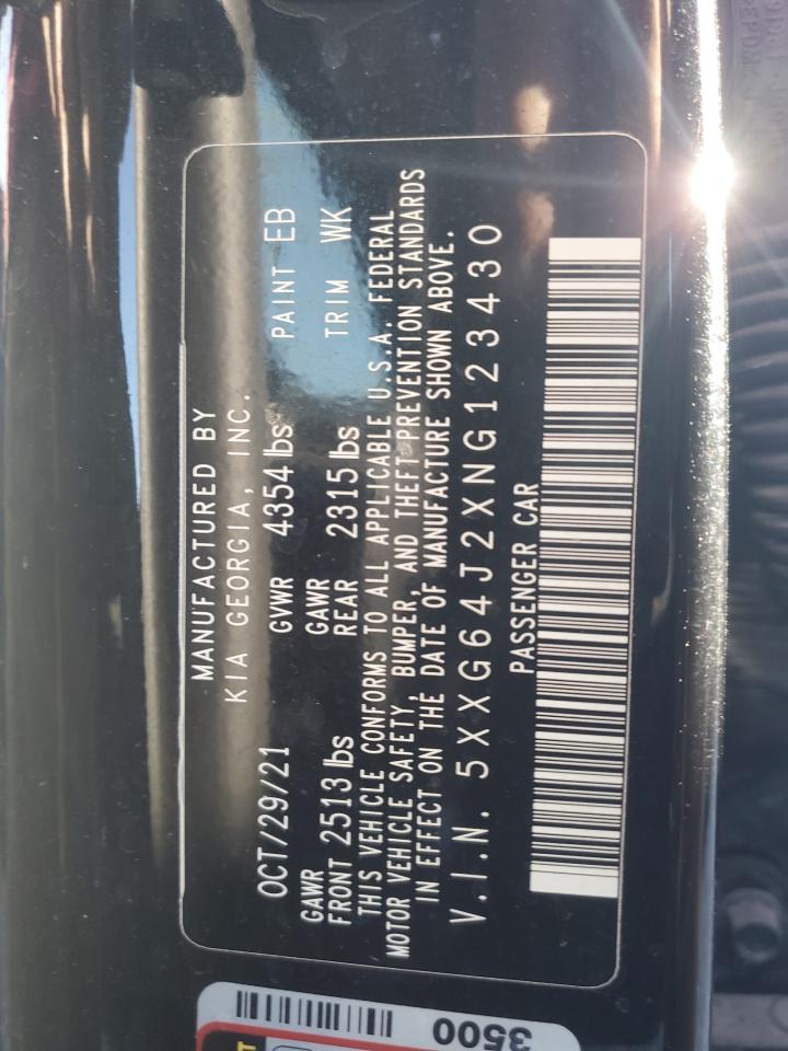 2022 KIA K5 GT LINE VIN:5XXG64J2XNG123430