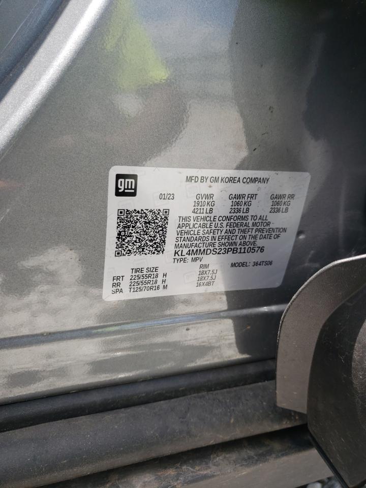 2023 BUICK ENCORE GX SELECT VIN:KL4MMDS23PB110576