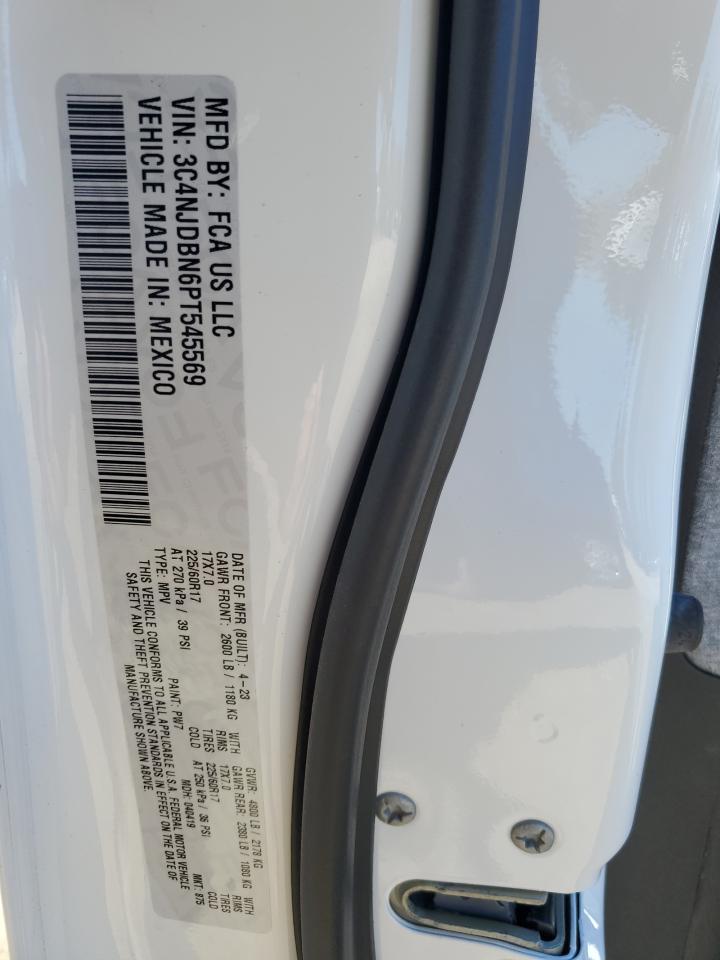2023 JEEP COMPASS LATITUDE VIN:3C4NJDBN6PT545569