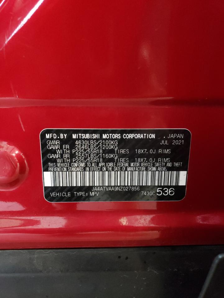 2022 MITSUBISHI ECLIPSE CROSS LE VIN:JA4ATVAA9NZ027856