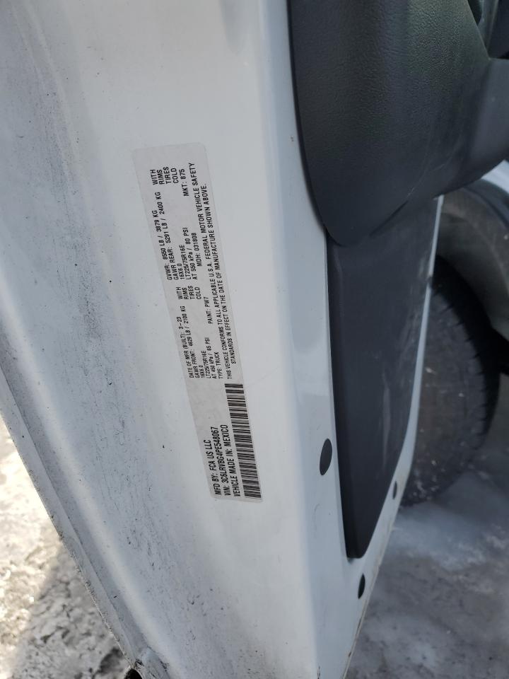 2023 RAM PROMASTER 1500 1500 HIGH VIN:3C6LRVBG4PE548067