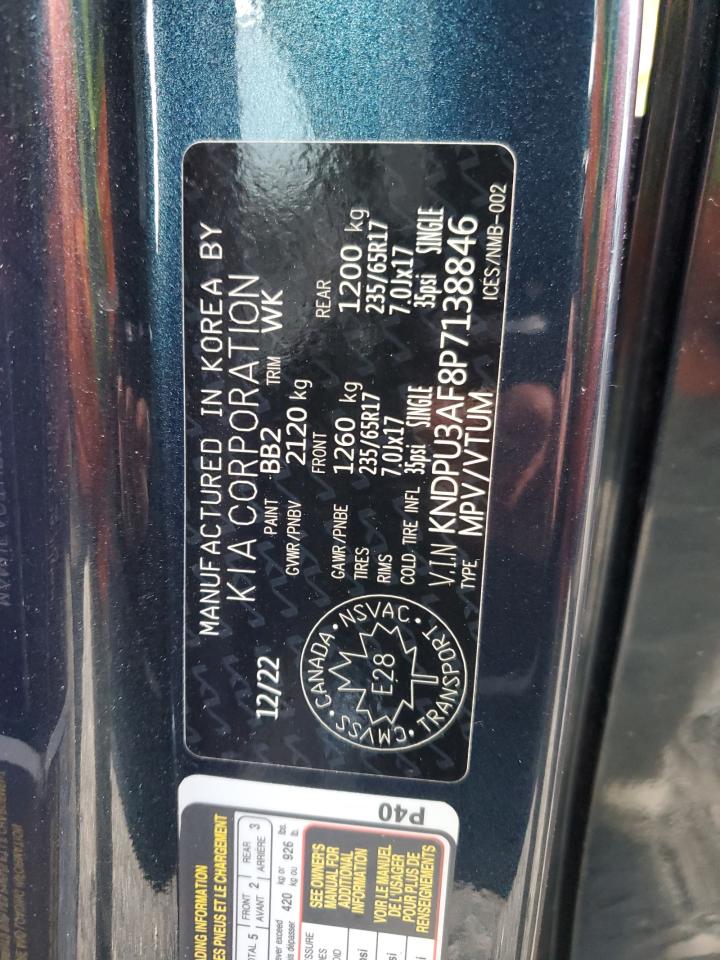 2023 KIA SPORTAGE LX VIN:KNDPU3AF8P7138846