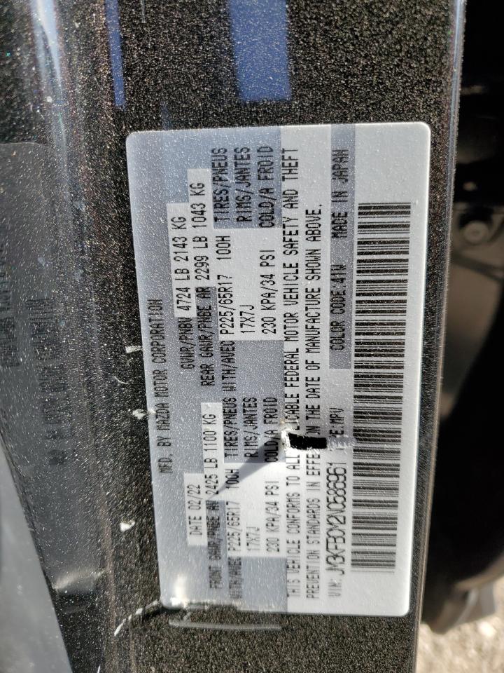 2022 MAZDA CX-5 PREFERRED VIN:JM3KFBCM2N0586961