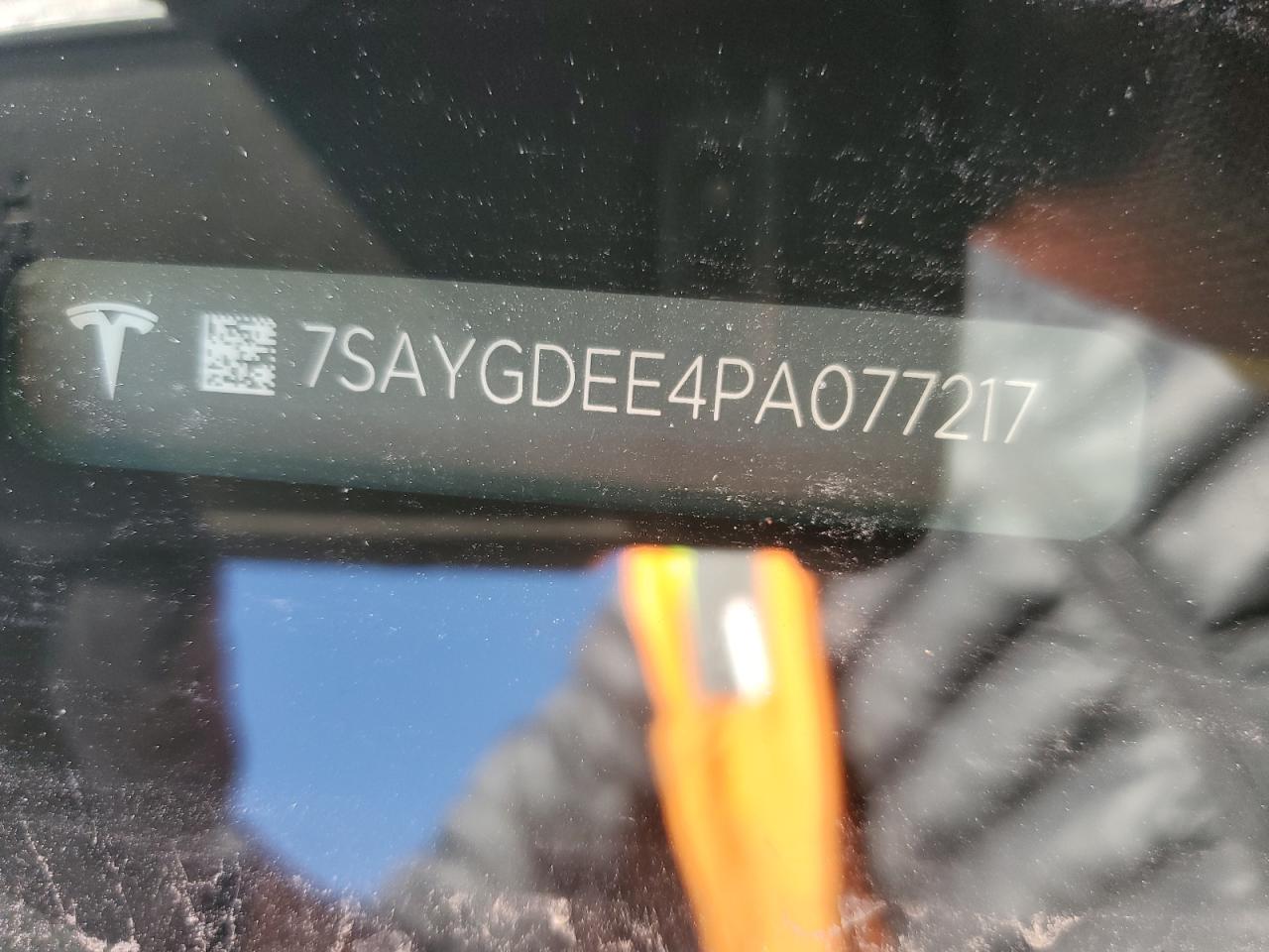 2023 TESLA MODEL Y VIN:7SAYGDEE4PA077217