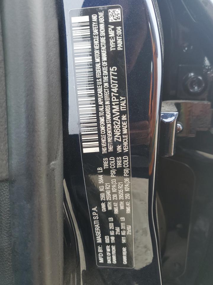 2023 MASERATI GRECALE MODENA VIN:ZN682AVM1P7407775