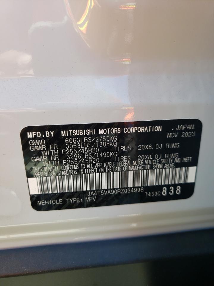 2024 MITSUBISHI OUTLANDER SE VIN:JA4T5VA90RZ034998