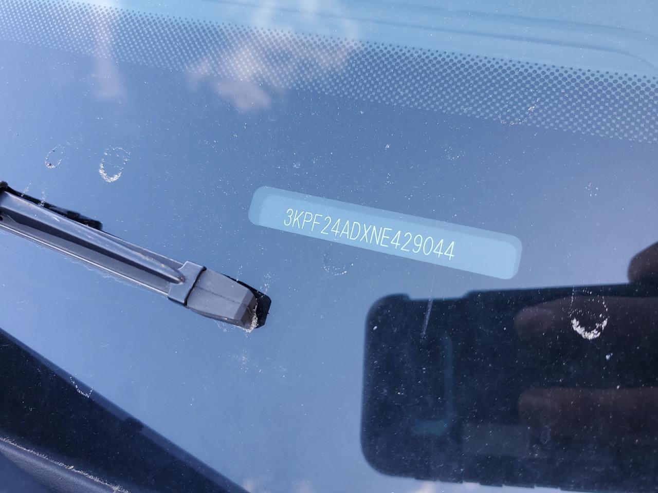2022 KIA FORTE FE VIN:3KPF24ADXNE429044