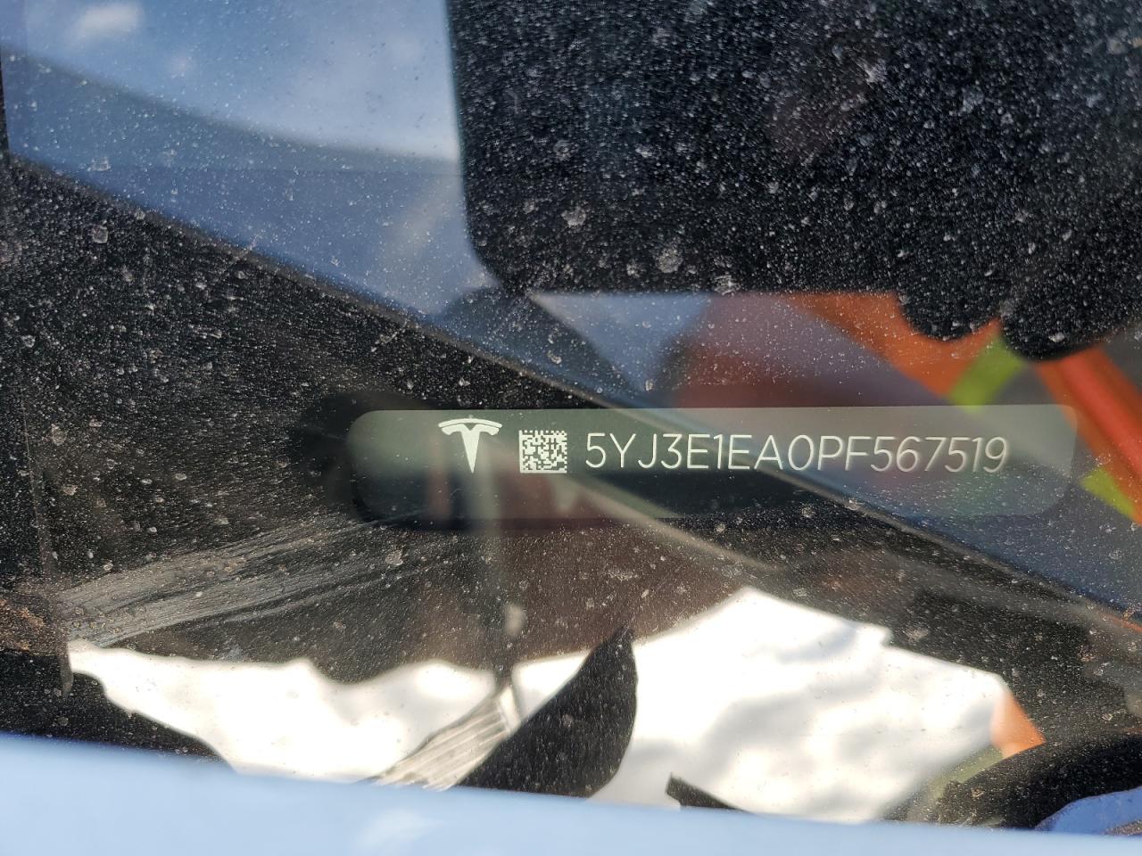 2023 TESLA MODEL 3 VIN:5YJ3E1EA0PF567519