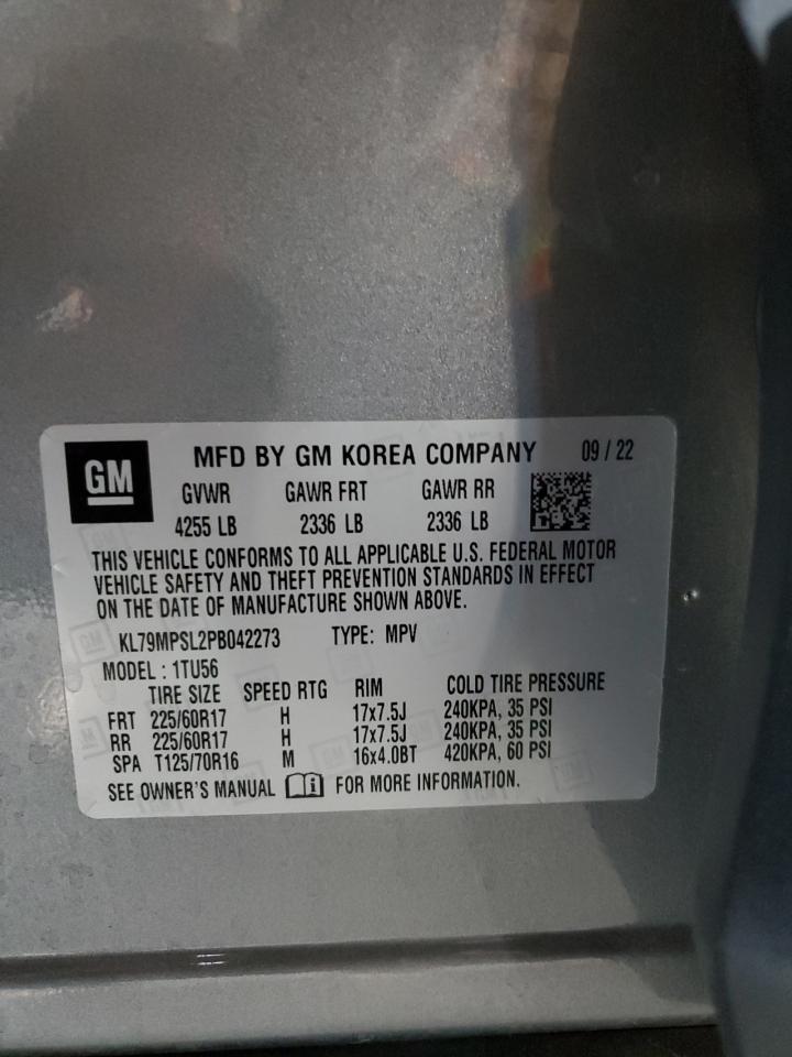 2023 CHEVROLET TRAILBLAZER LT VIN:KL79MPSL2PB042273