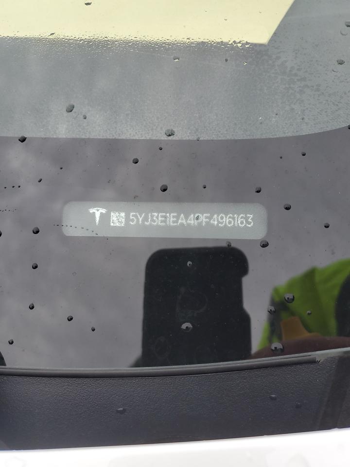 2023 TESLA MODEL 3 VIN:5YJ3E1EA4PF496163