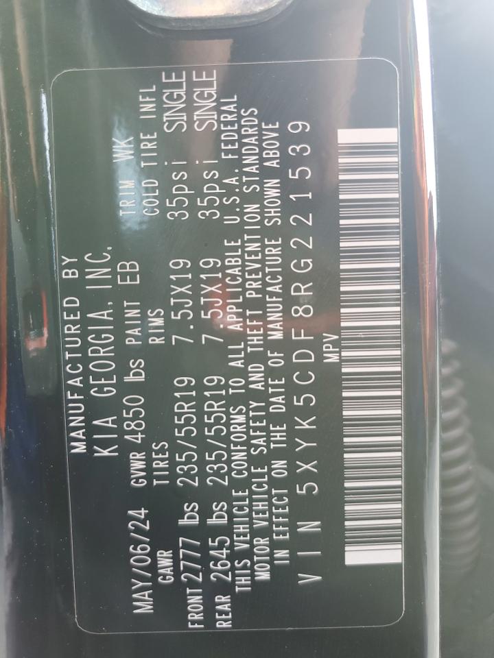 2024 KIA SPORTAGE SX PRESTIGE VIN:5XYK5CDF8RG221539