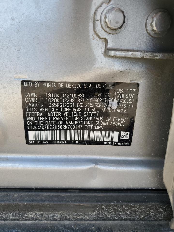 2024 HONDA HR-V LX VIN:3CZRZ2H38RM709447