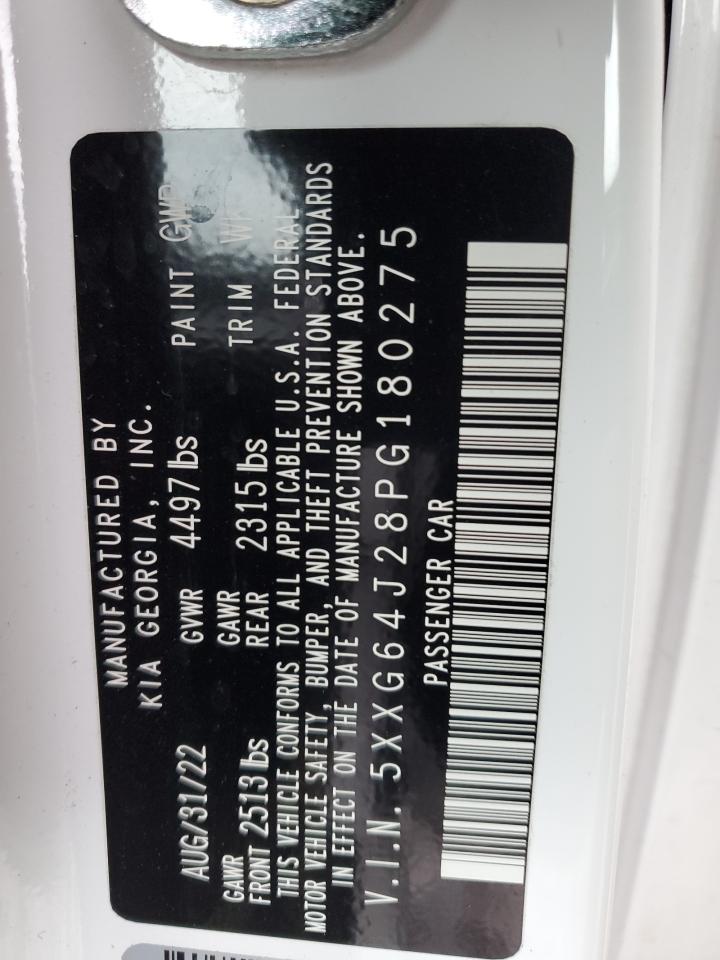2023 KIA K5 GT LINE VIN:5XXG64J28PG180275