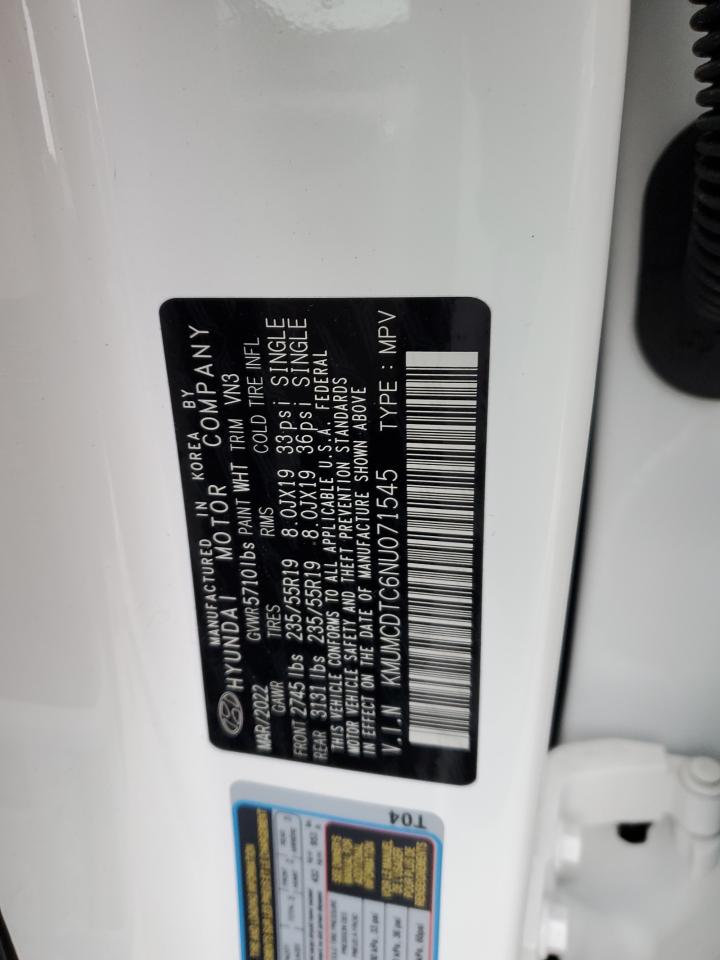 2022 GENESIS GV70 BASE VIN:KMUMCDTC6NU071545