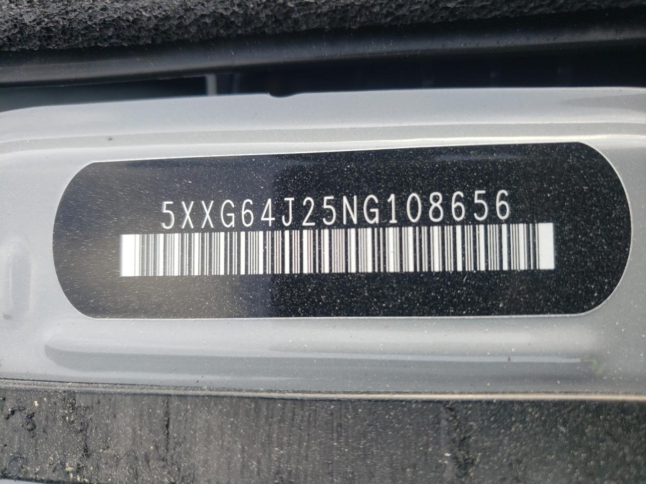 2022 KIA K5 GT LINE VIN:5XXG64J25NG108656