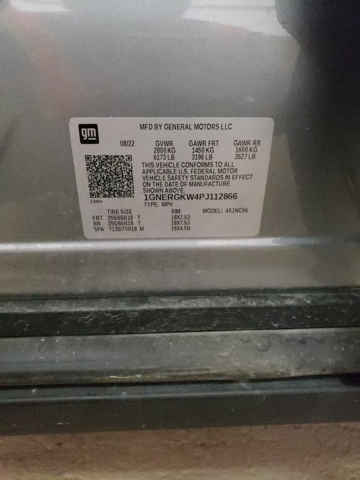 2023 CHEVROLET TRAVERSE LT VIN:1GNERGKW4PJ112866