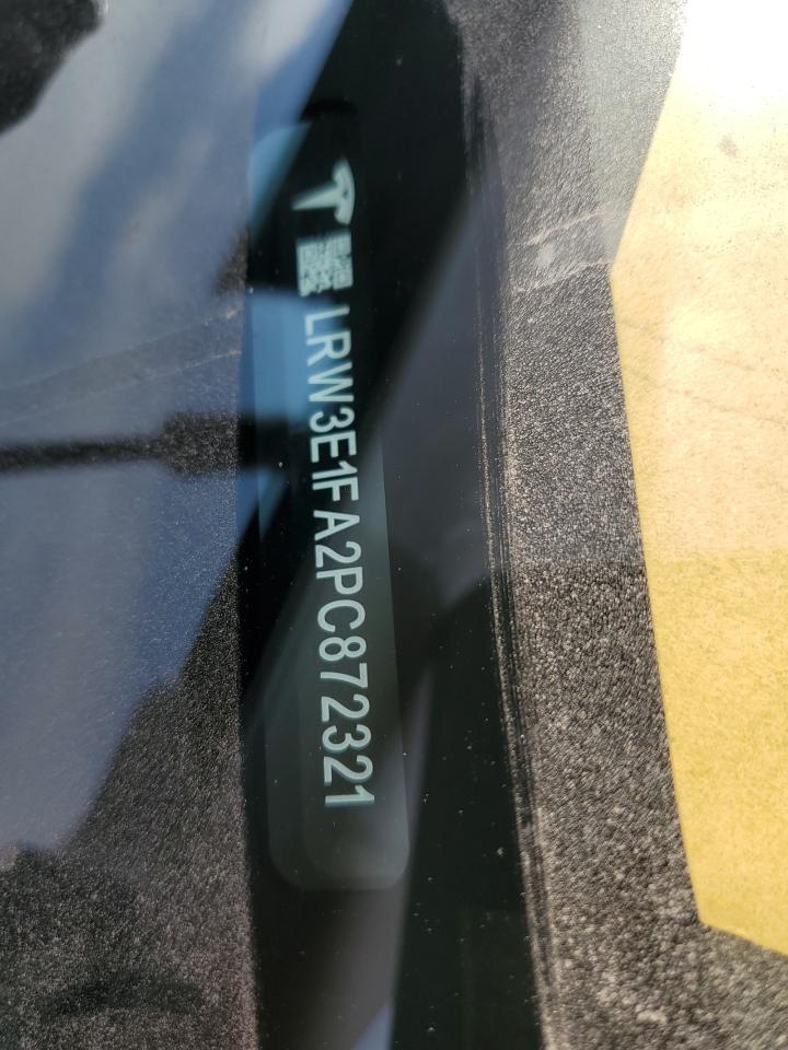 2023 TESLA MODEL 3 VIN:LRW3E1FA2PC872321