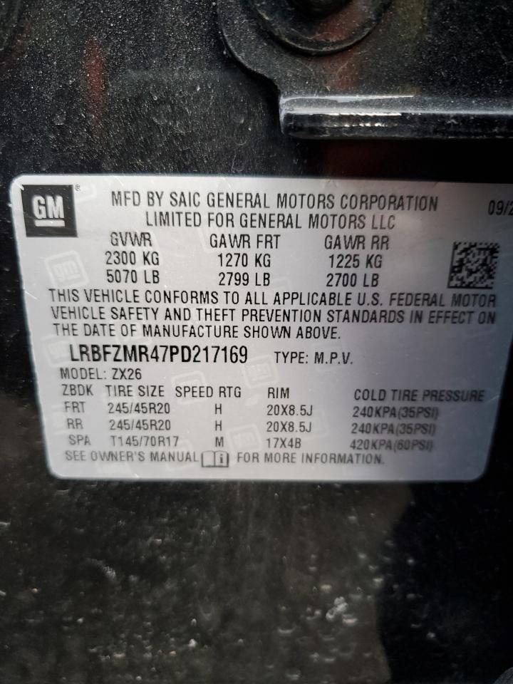 2023 BUICK ENVISION PREFERRED VIN:LRBFZMR47PD217169