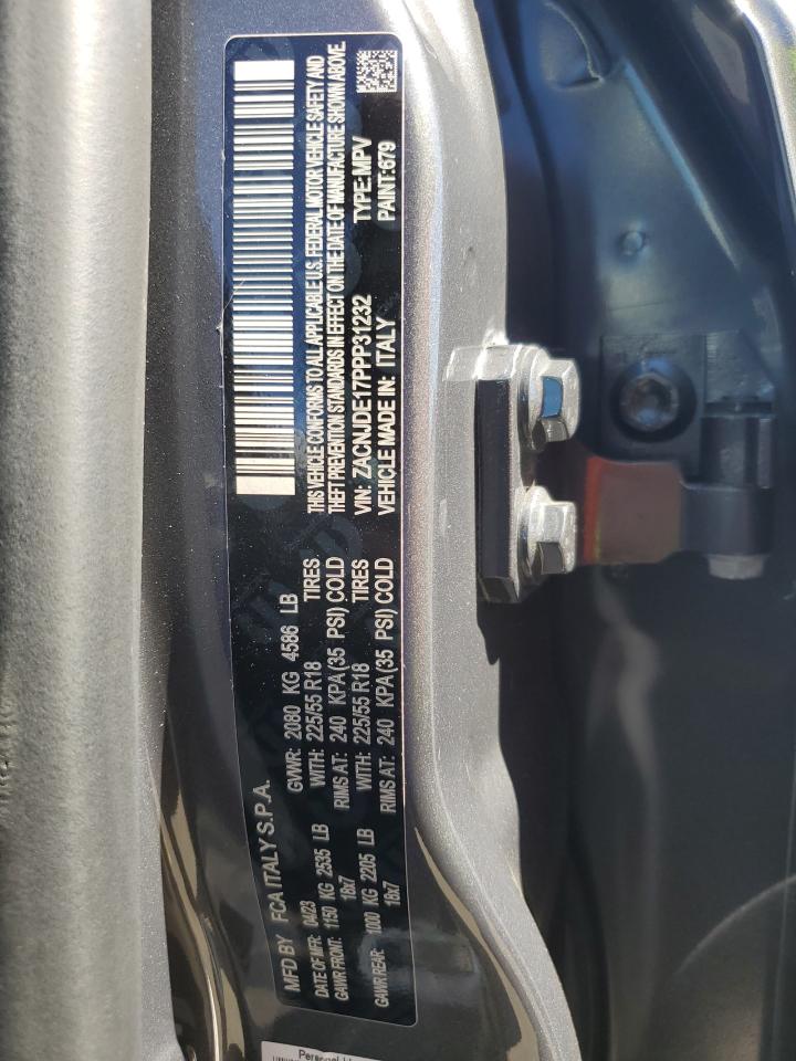 2023 JEEP RENEGADE ALTITUDE VIN:ZACNJDE17PPP31232