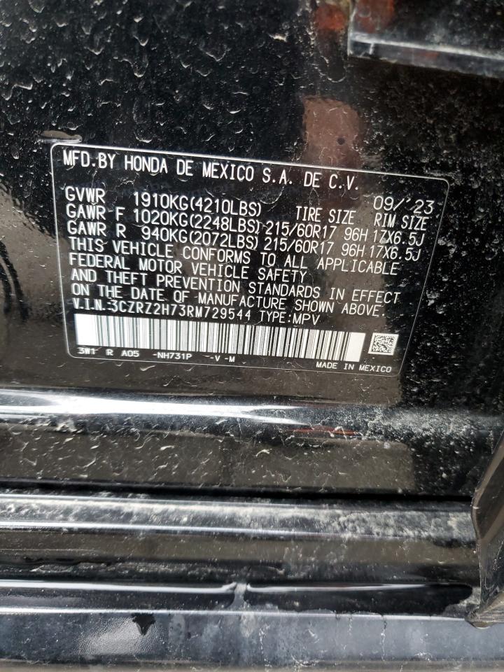 2024 HONDA HR-V EXL VIN:3CZRZ2H73RM729544
