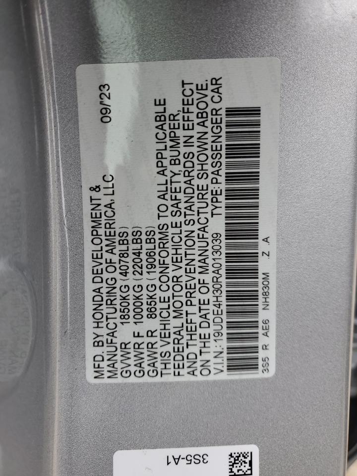 2024 ACURA INTEGRA A-SPEC VIN:1FT8W3BT8GEB04789