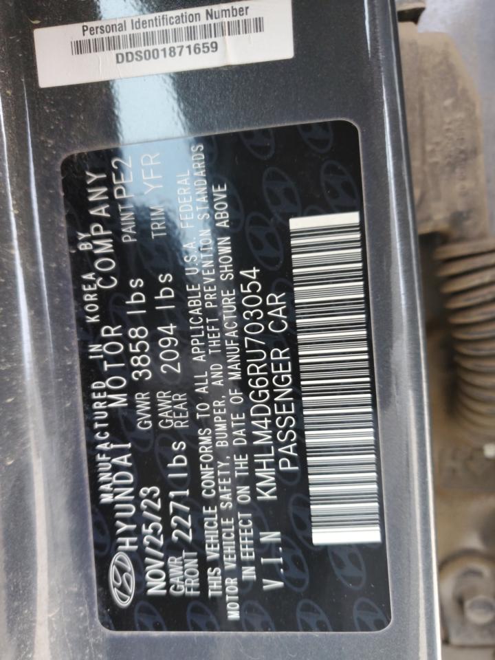 2024 HYUNDAI ELANTRA SEL VIN:KMHLM4DG6RU703054