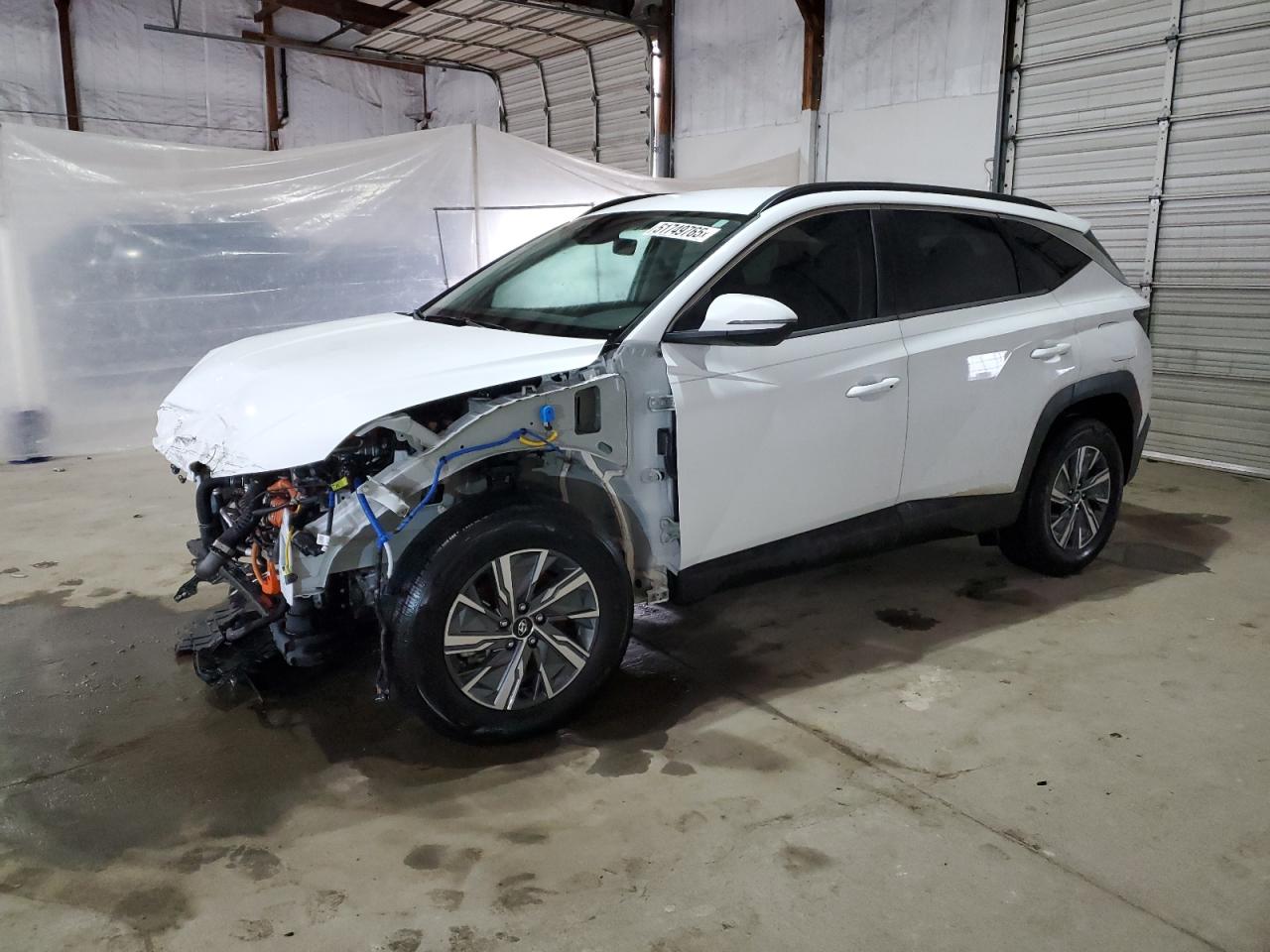 2022 HYUNDAI TUCSON BLUE VIN:KM8JBCA13NU020584