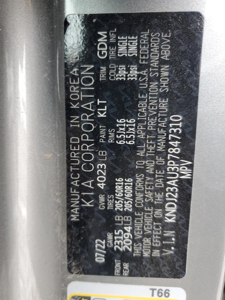 2023 KIA SOUL LX VIN:KNDJ23AU3P7847310