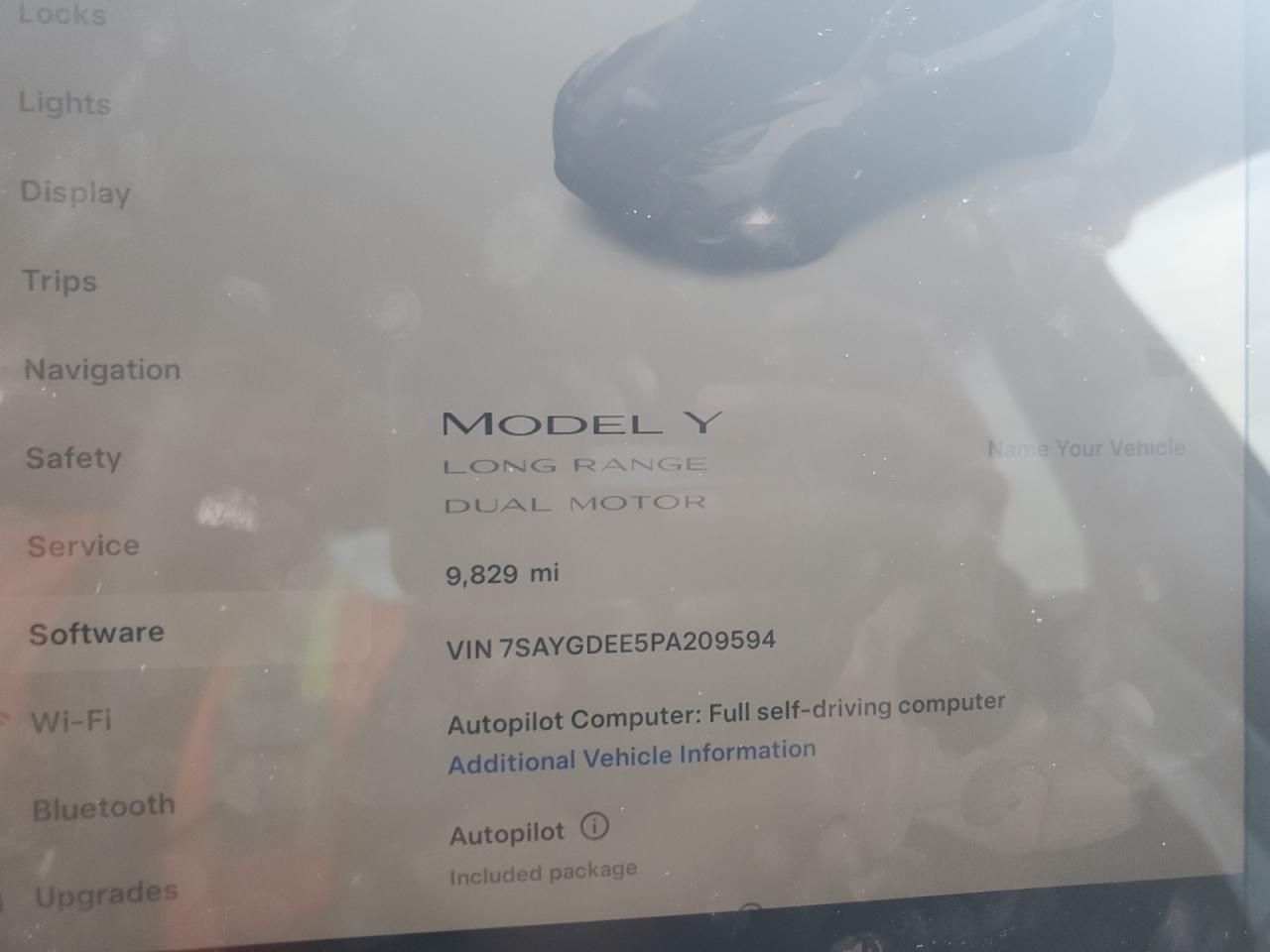 2023 TESLA MODEL Y VIN:7SAYGDEE5PA209594