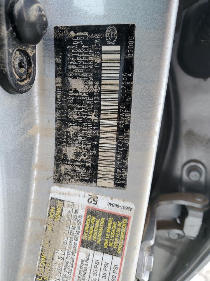 2023 TOYOTA CAMRY SE NIGHT SHADE VIN:4T1S11AK1PU131996