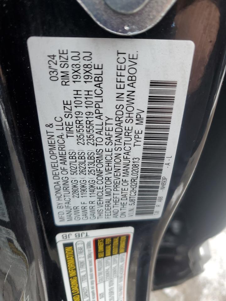 2024 ACURA RDX VIN:5J8TC2H32RL020813