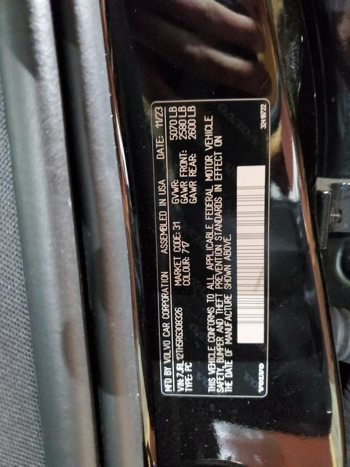 2024 VOLVO S60 PLUS VIN:7JRL12TH5RG308326