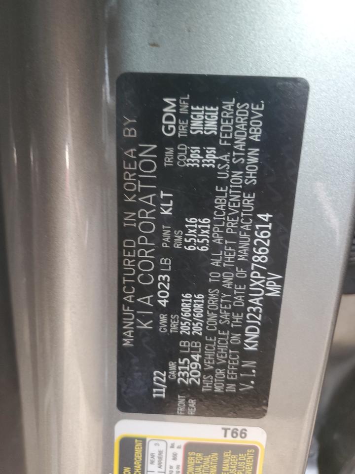 2023 KIA SOUL LX VIN:KNDJ23AUXP7862614