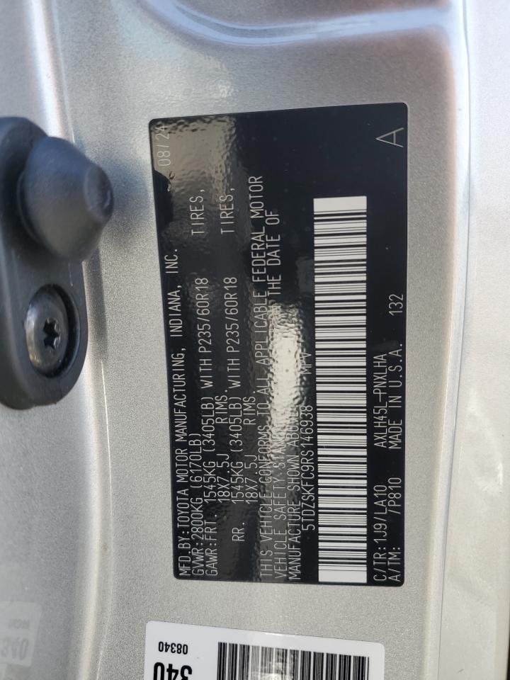 2024 TOYOTA SIENNA LIMITED VIN:5TDZSKFC9RS146938