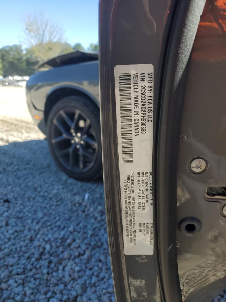 2023 DODGE CHALLENGER SXT VIN:2C3CDZAG8PH590850
