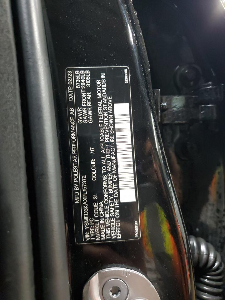 2023 POLESTAR 2 VIN:YSMED3KAXPL157372