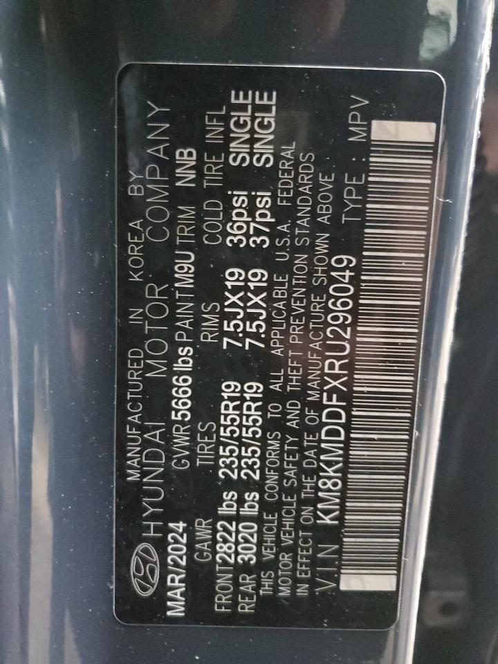 2024 HYUNDAI IONIQ 5 SE VIN:KM8KMDDFXRU296049