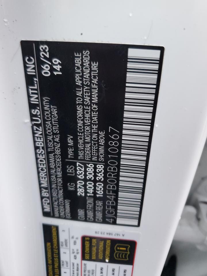 2024 MERCEDES-BENZ GLE 350 4MATIC VIN:4JGFB4FB0RB010867