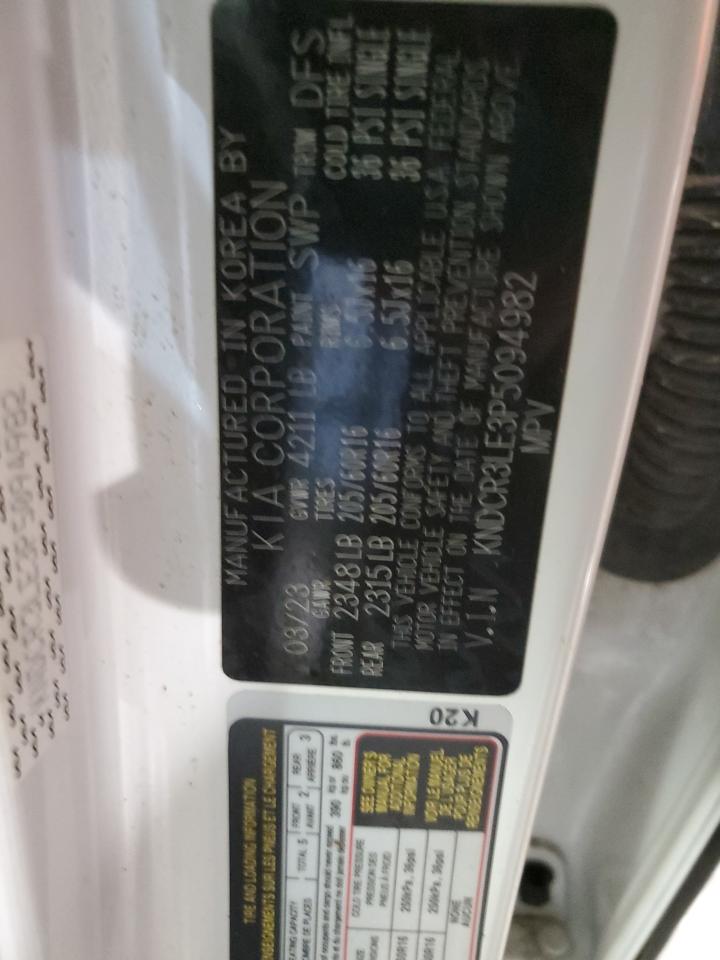 2023 KIA NIRO EX VIN:KNDCR3LE3P5094982
