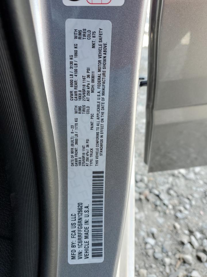 2024 RAM 1500 BIG HORN/LONE STAR VIN:1C6RRFFG6RN126620