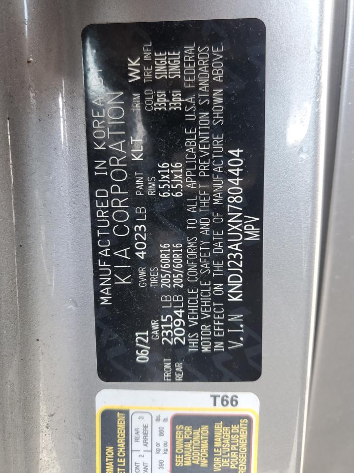 2022 KIA SOUL LX VIN:KNDJ23AUXN7804404